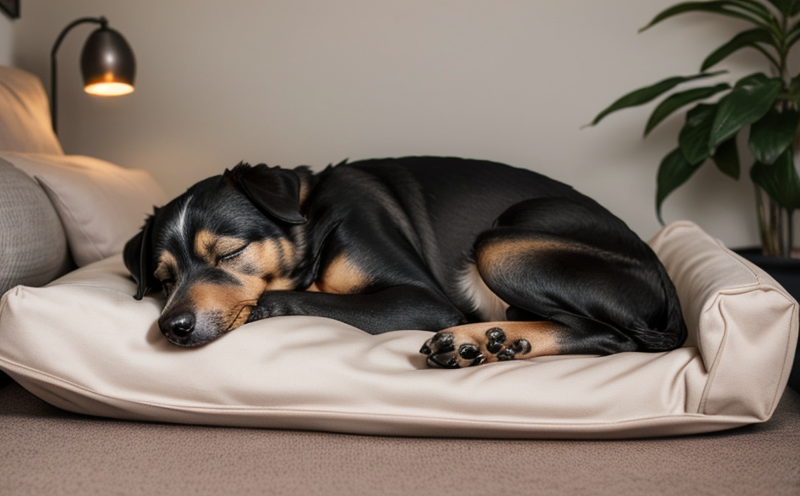 A well-made wire dog crate with a divider panel and removable tray, a medium dog lying calmly inside on a crate pad
