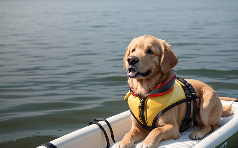 Fitting a dog life jacket