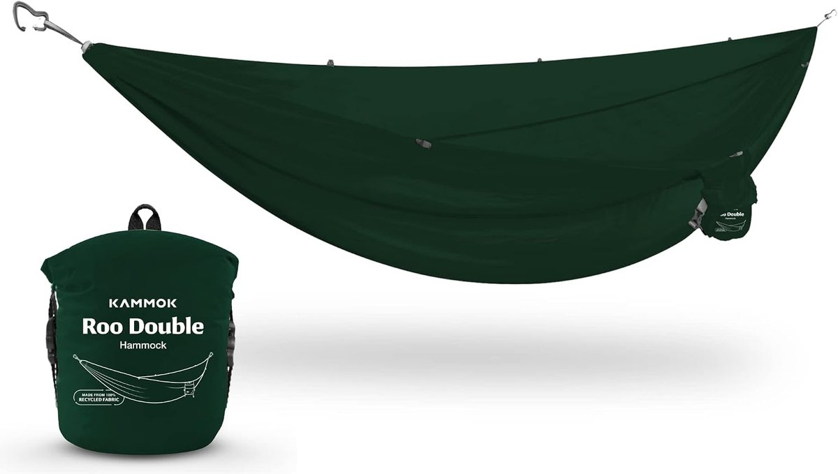 Kammok Roo Double hammock made from diamond ripstop Gravitas fabric