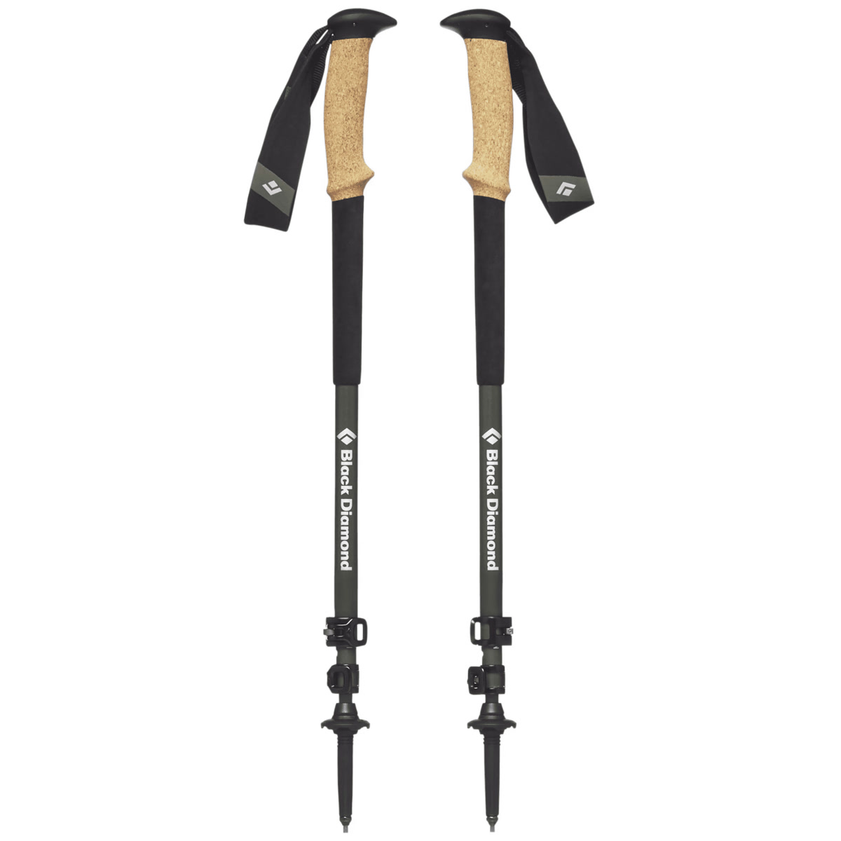 Black Diamond Alpine Carbon Cork trekking poles with cork grips