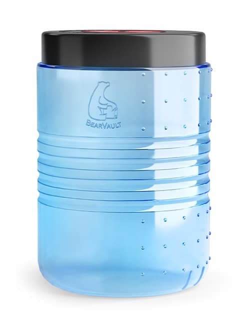 BearVault BV500 Journey bear canister with transparent polycarbonate lid