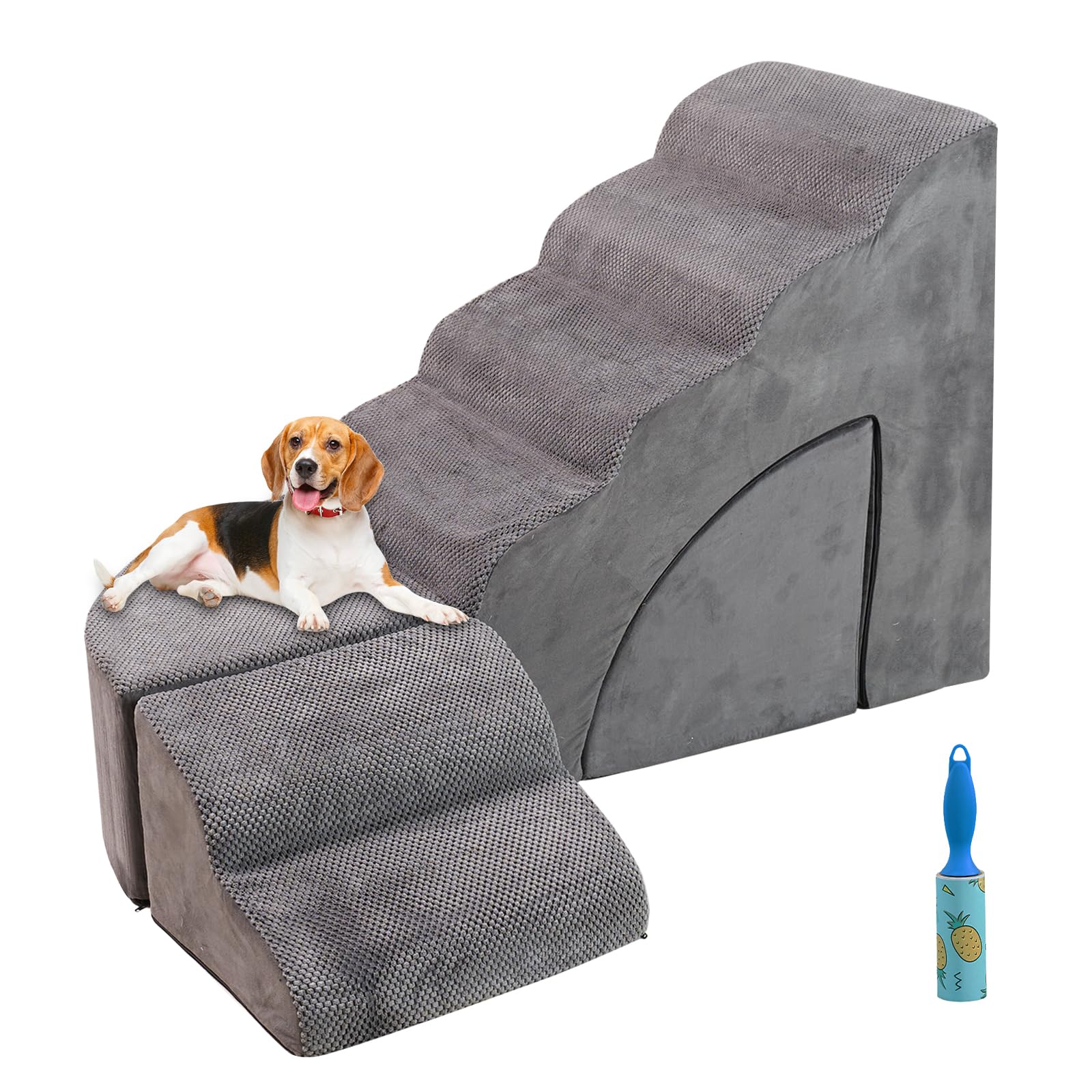 CiWiVOKi 5-Tier Dog Stairs for couches and beds