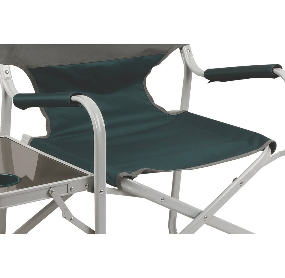 Coleman Outpost Elite folding camp chair with swing-out side table