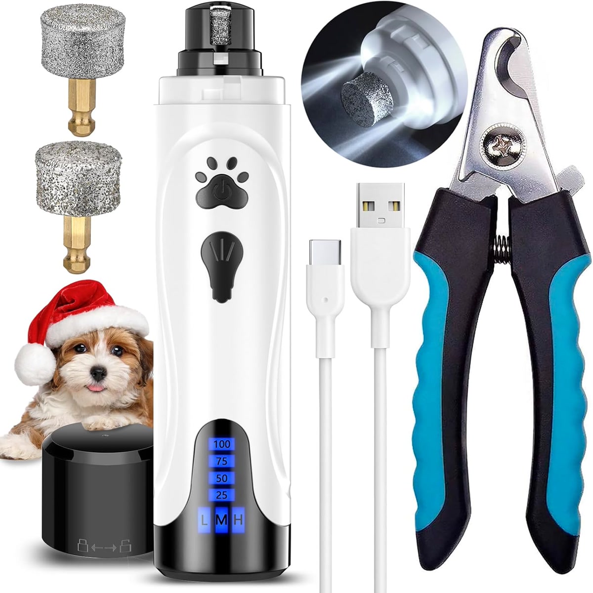 Dremel PawControl cordless dog nail grinder with multiple speed settings