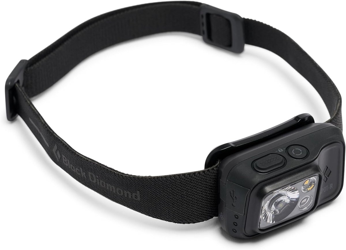 Black Diamond Spot 400-R rechargeable headlamp with IPX8 waterproofing