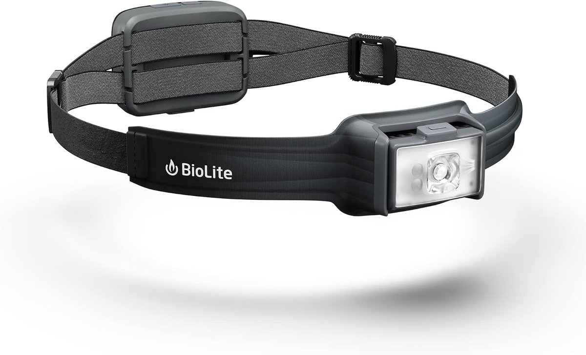 BioLite Headlamp 800 with 800 lumens for trail running and fast-paced night hiking