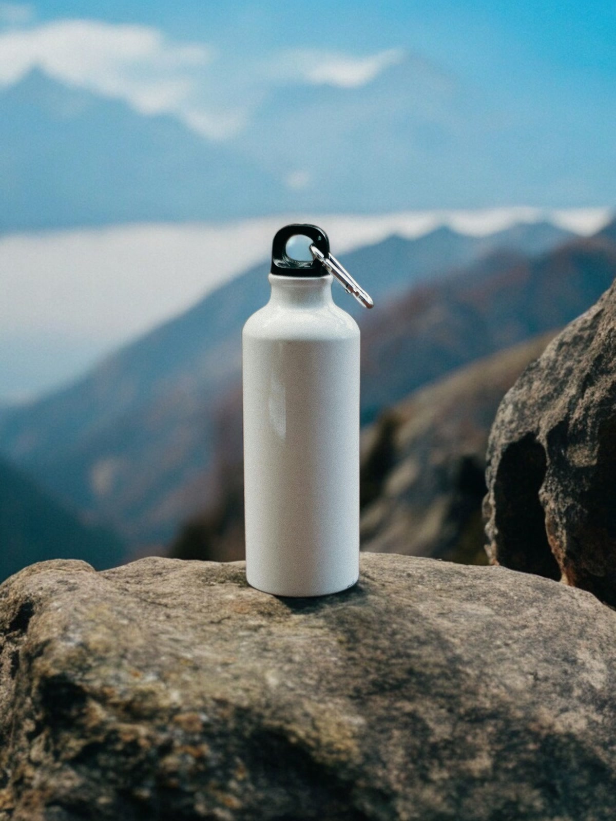 LifeStraw water filter bottle being used at a forest stream