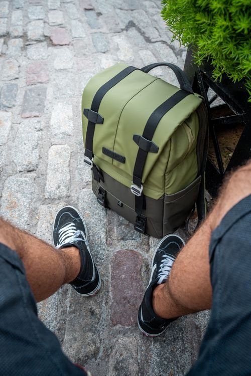 Backpacking tent and gear packed inside a backpack