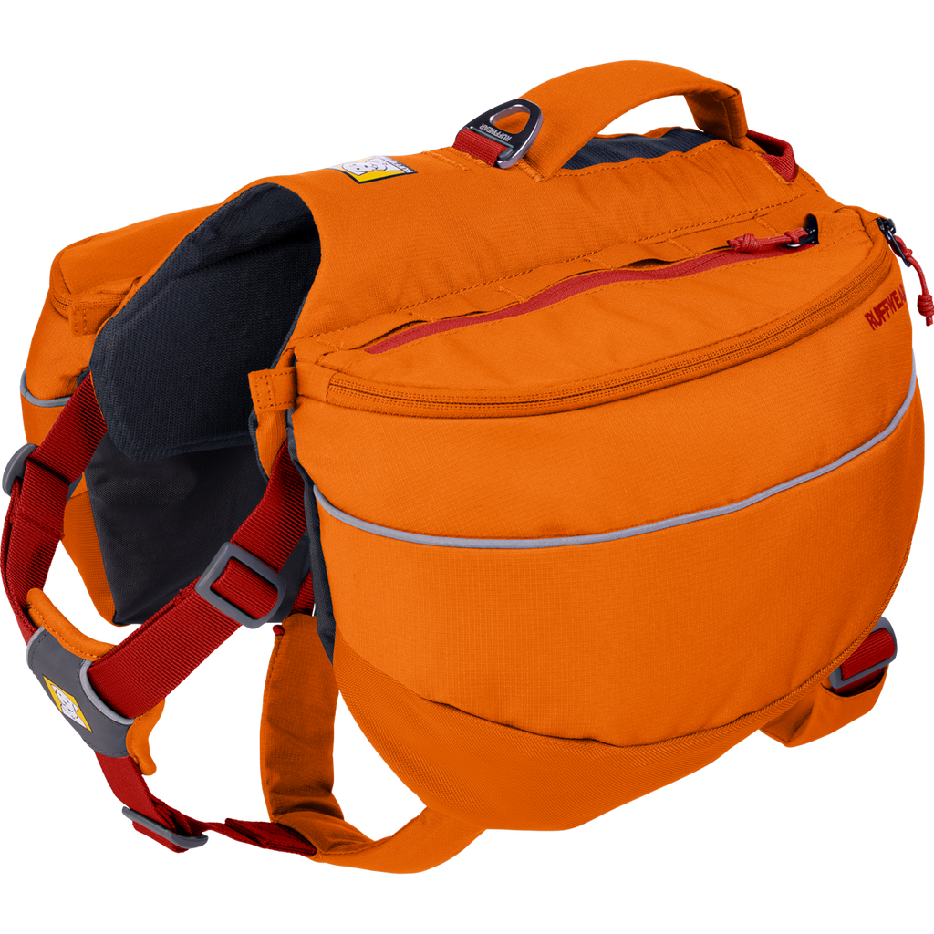 Ruffwear Approach Pack dog hiking backpack in orange