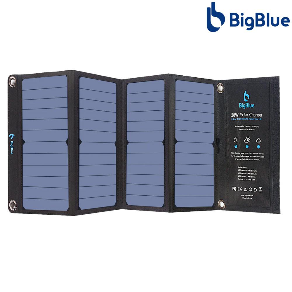BigBlue 28W Solar Panel Charger foldable product photo