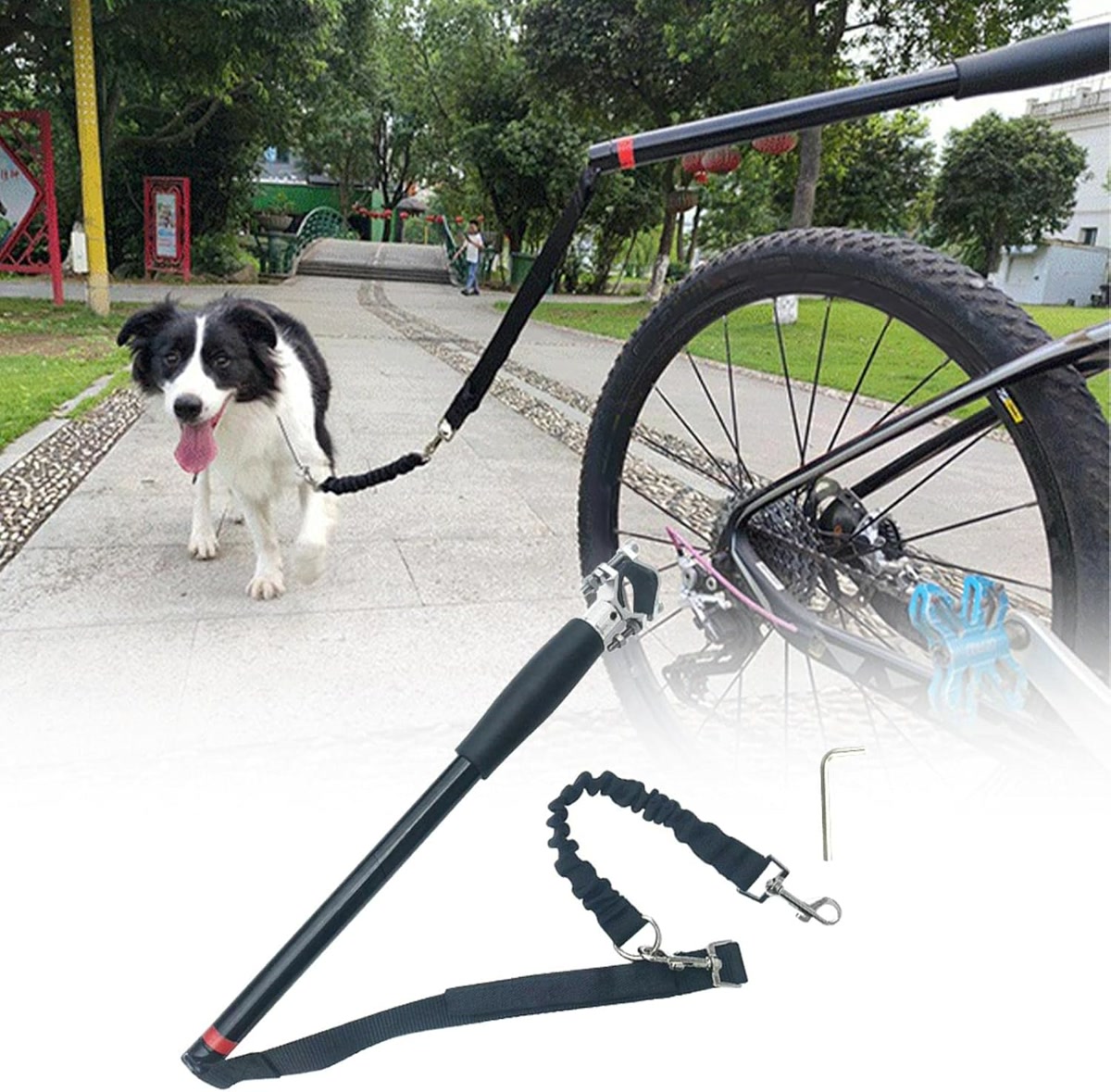 Solvit HoundAbout II pet bike trailer with aluminum frame and mesh ventilation