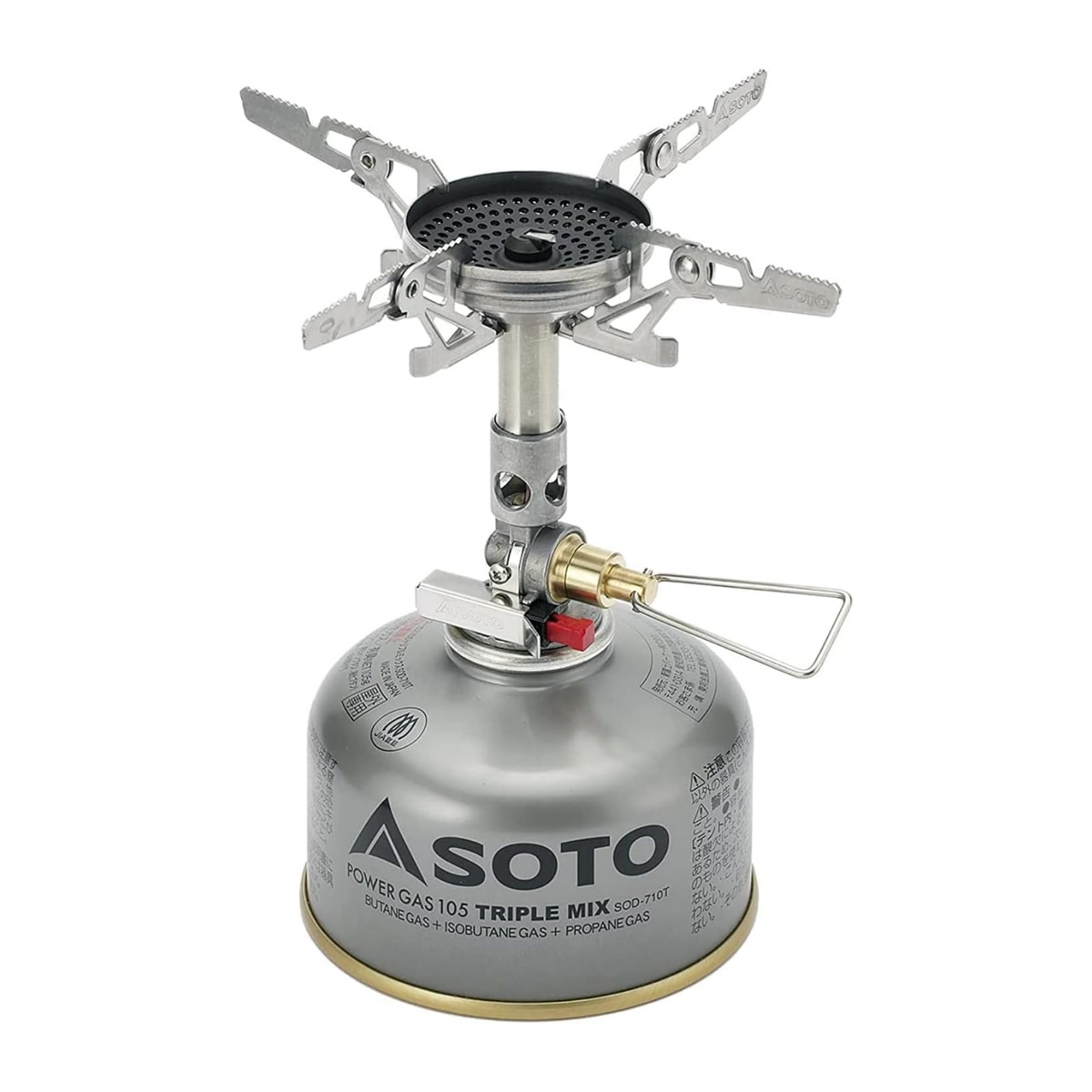 Soto WindMaster backpacking stove with concave burner head