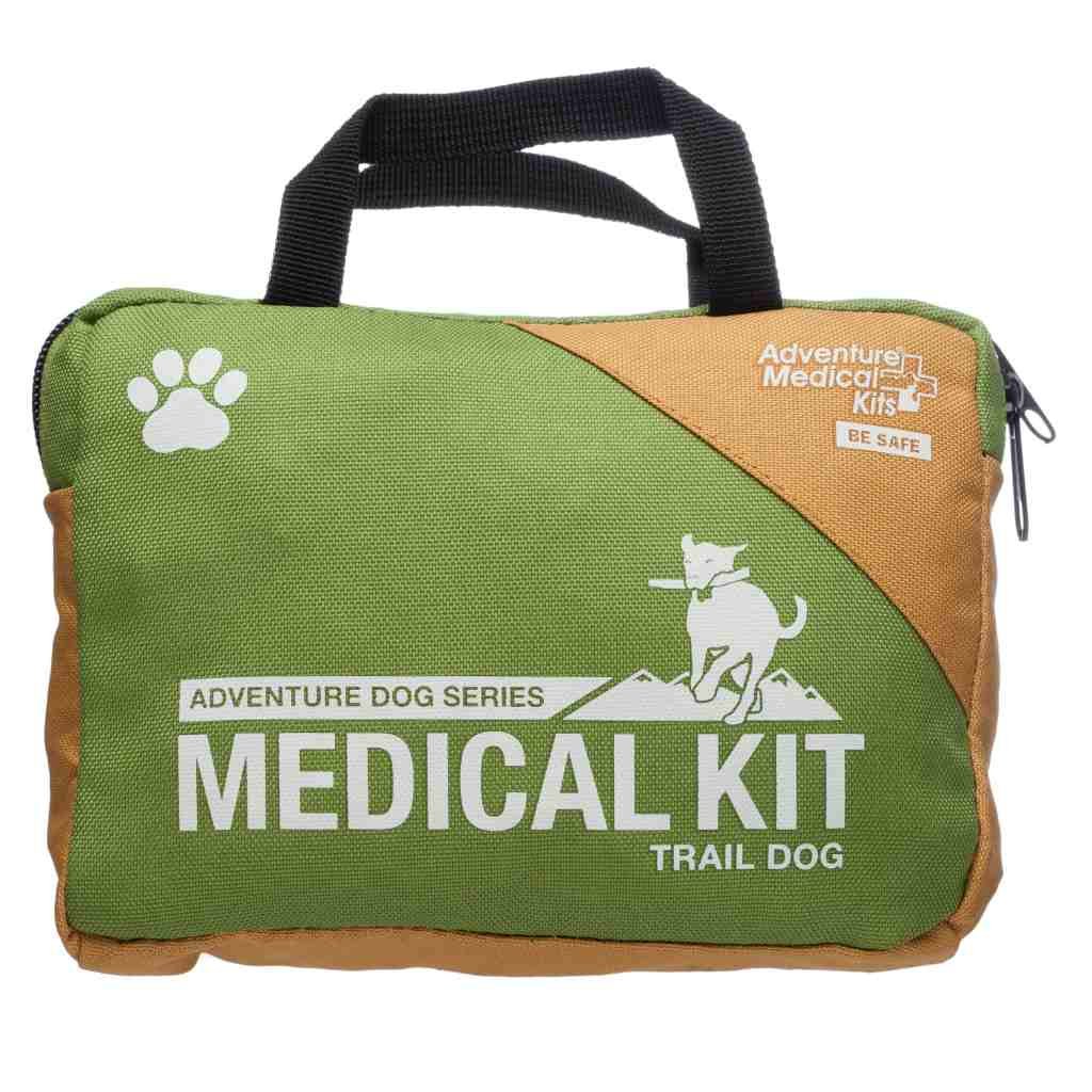 Adventure Medical Kits Trail Dog first aid kit with labeled compartments and SAM splint