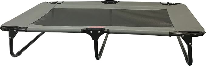 Coleman elevated folding dog cot large 24x42 inches with steel frame for camping