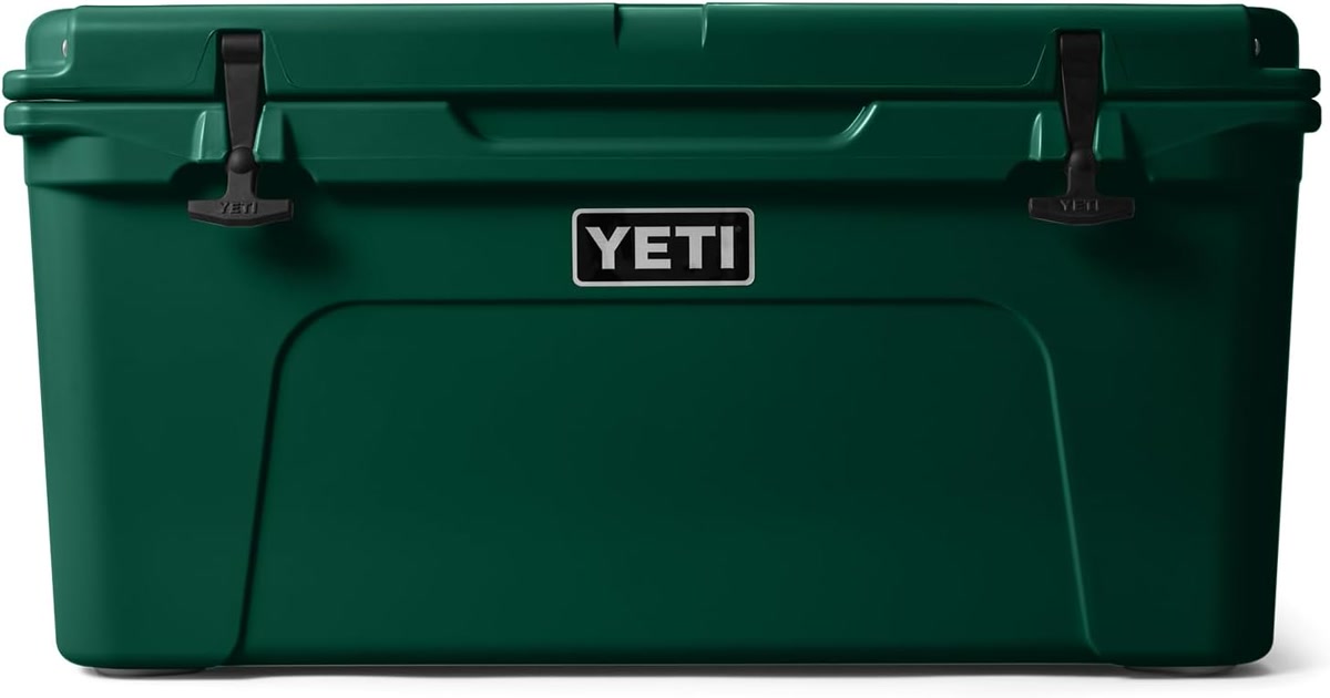Close-up of cooler lid showing thick insulation walls